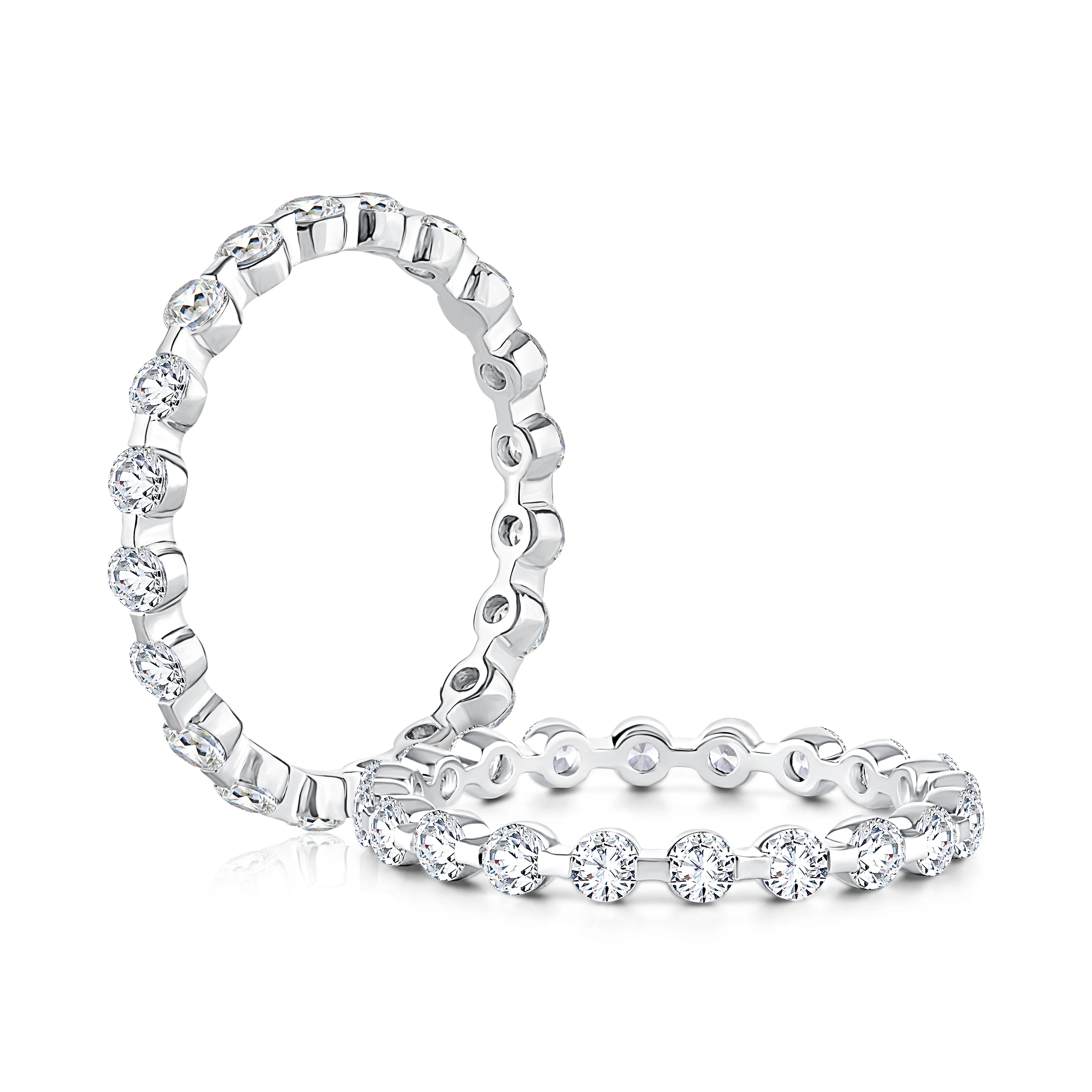 Delicate Round Diamond Eternity Band - Image 3