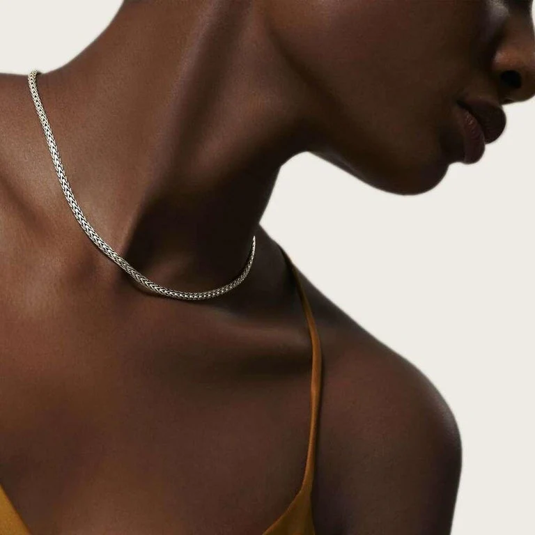 20" Classic Chain Woven Necklace - Image 2