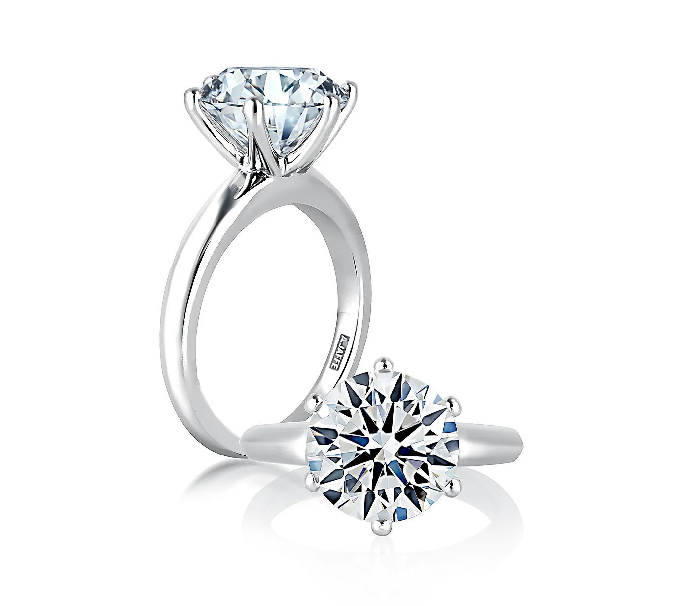 Classic Six Prong Solitaire Engagement Ring - Image 5