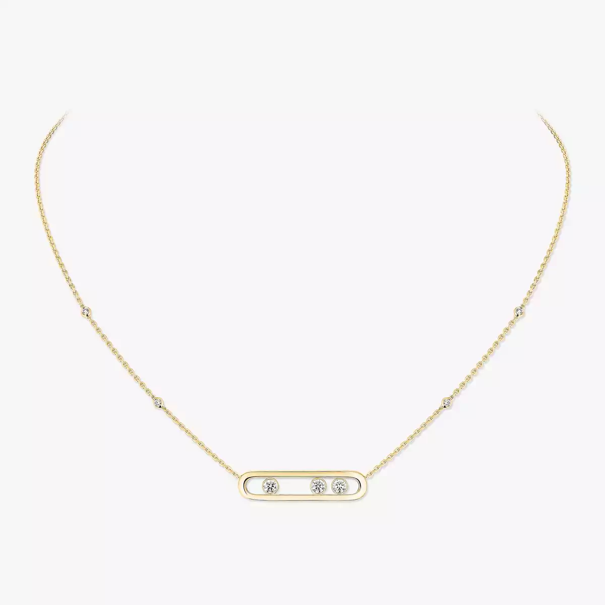 0.30ctw Yellow Gold Diamond Necklace - Image 3