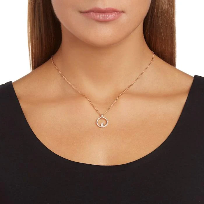 Creativity Circular Pendant, Rose-Gold Plated - Image 4