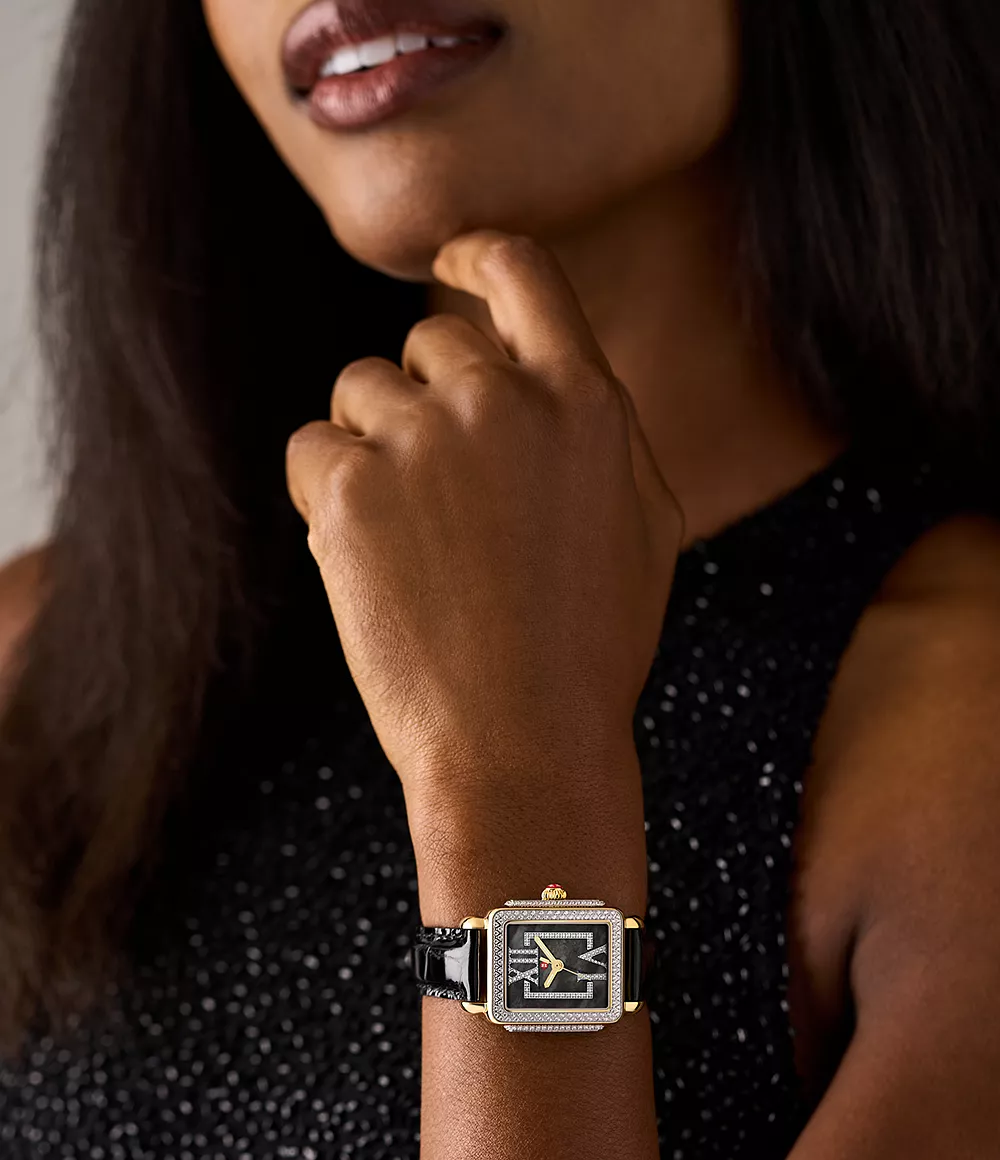 Deco Madison Mid Pavé Roman Black Watch - Image 2