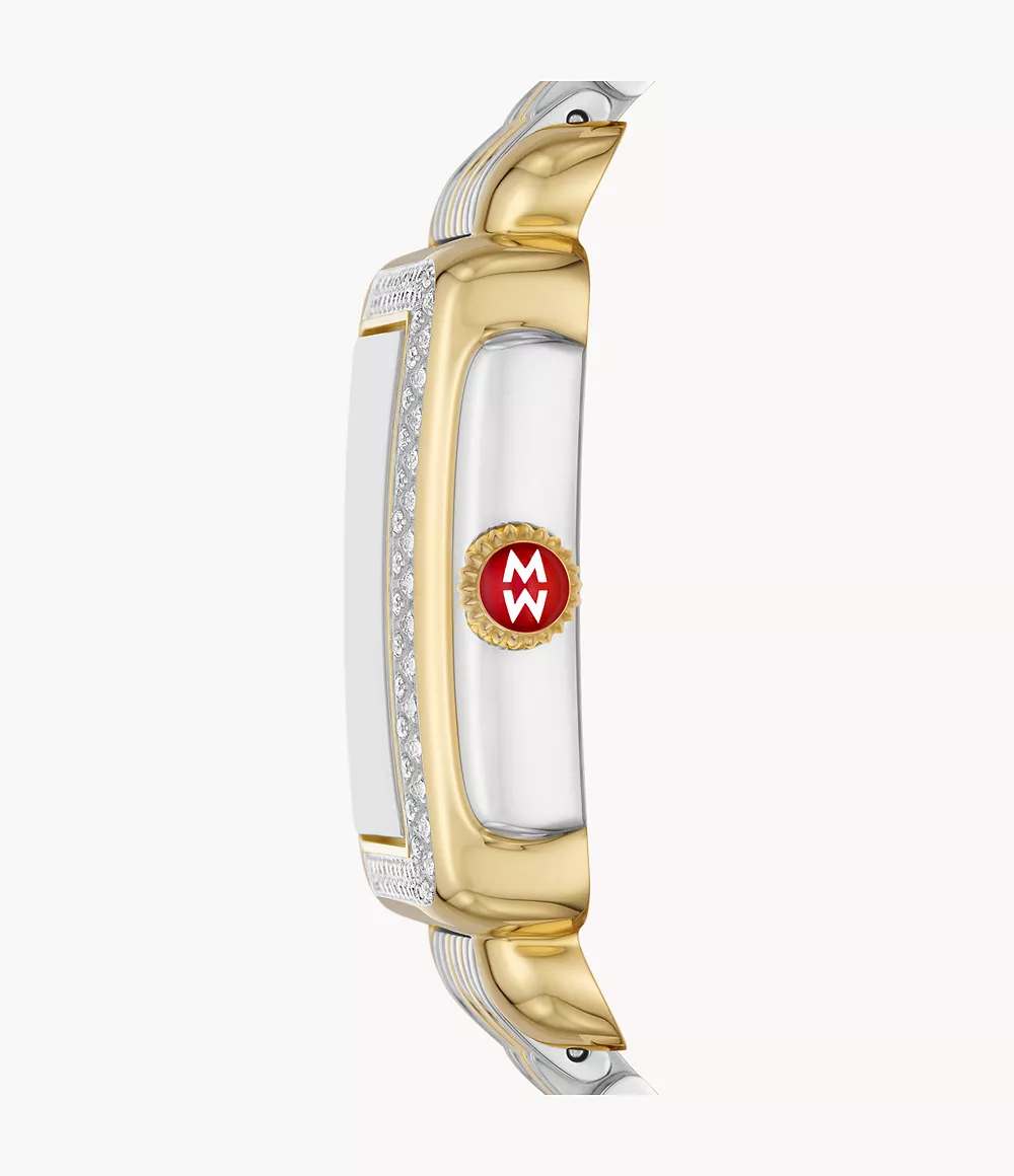 Deco Madison Mid Two-Tone 18K Gold Diamond Dial Watch - Image 3