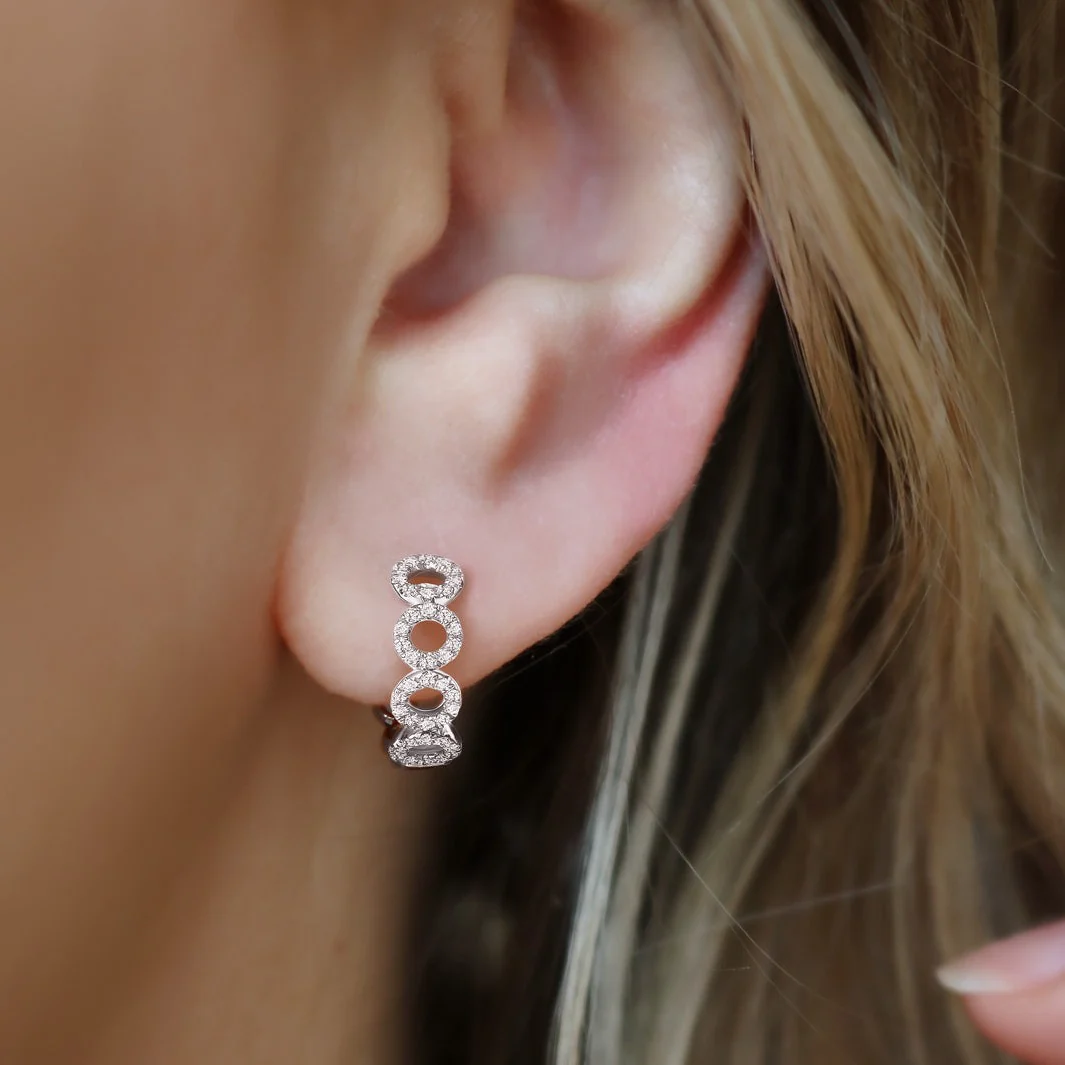 0.20ctw Diamond Earrings, White Gold - Image 2