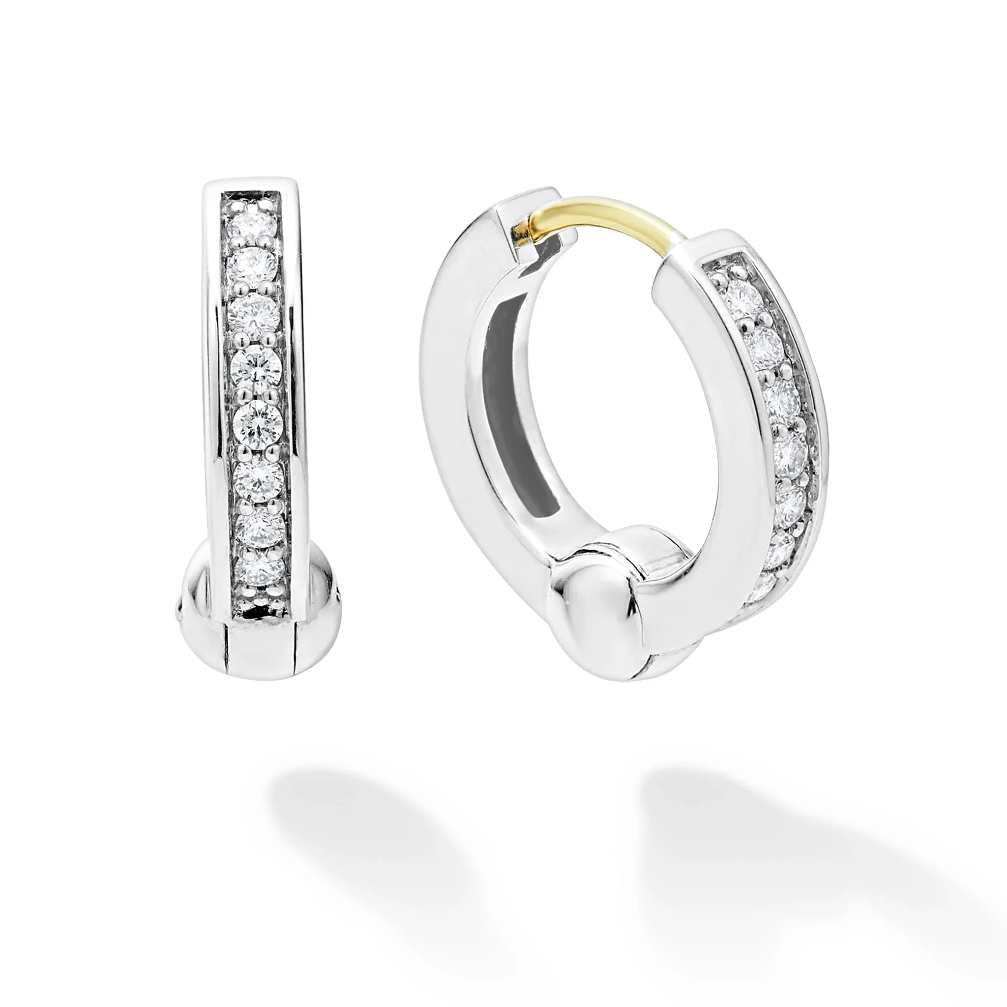 Diamond Huggie Earrings - Image 2