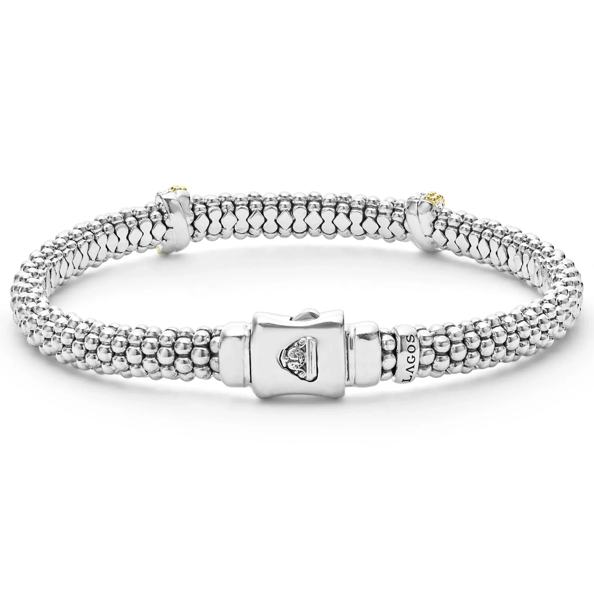 Double X Caviar Diamond Bracelet | 6mm - Image 3