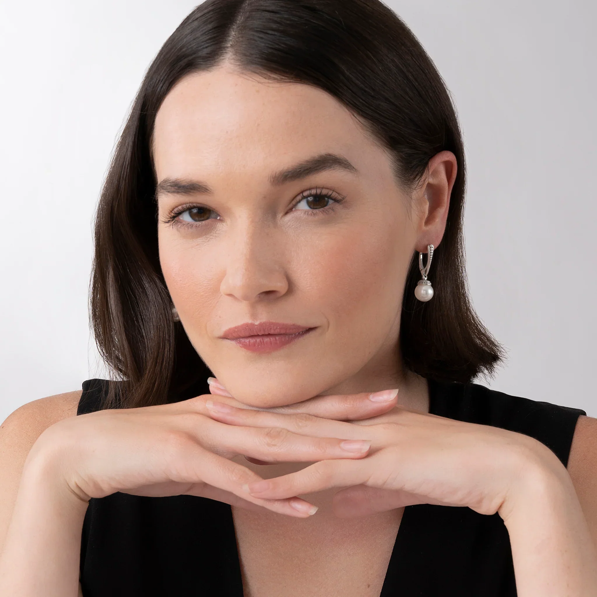Drop Pearl Earrings - Image 2
