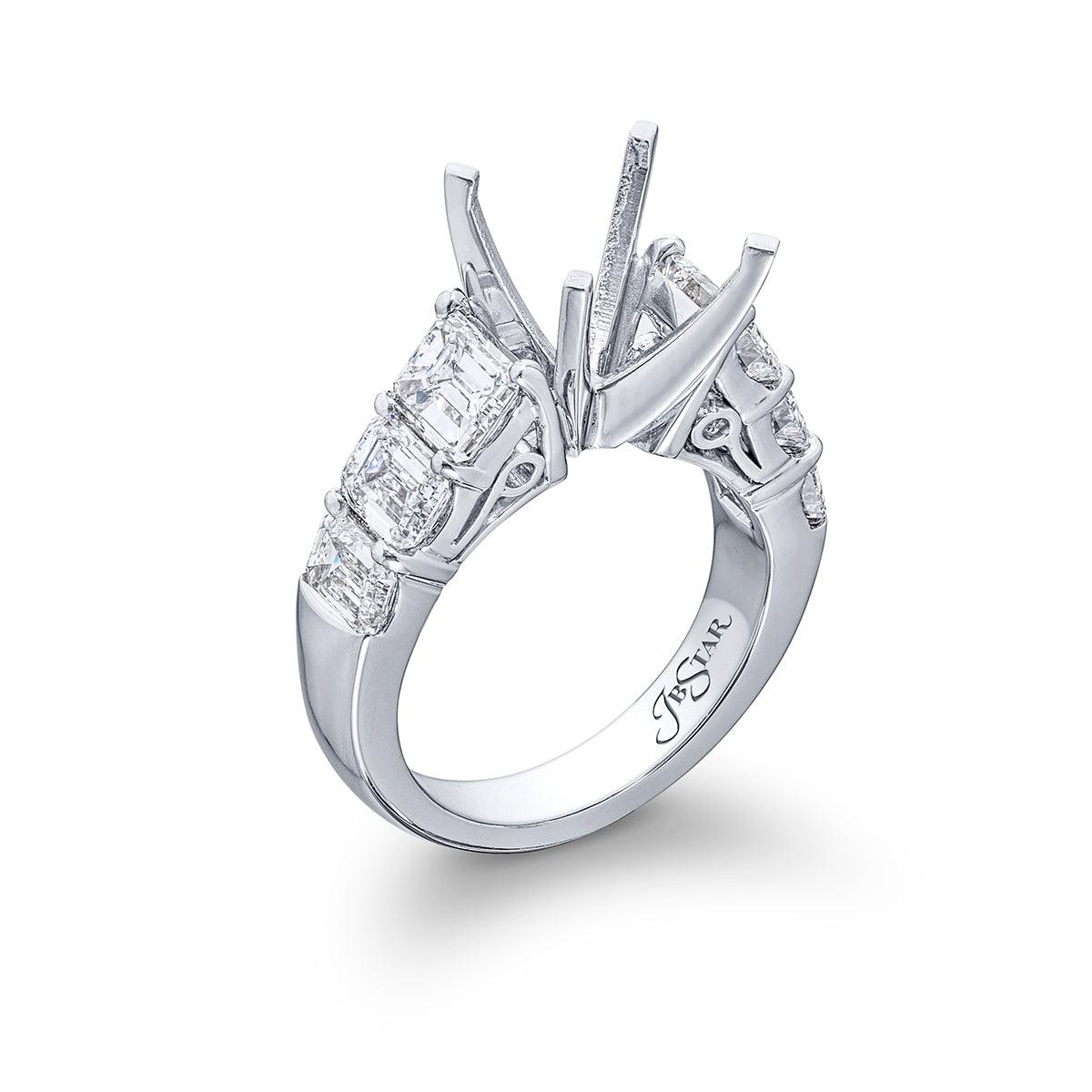 Emerald-Cut Diamond Engagement Ring - Image 2