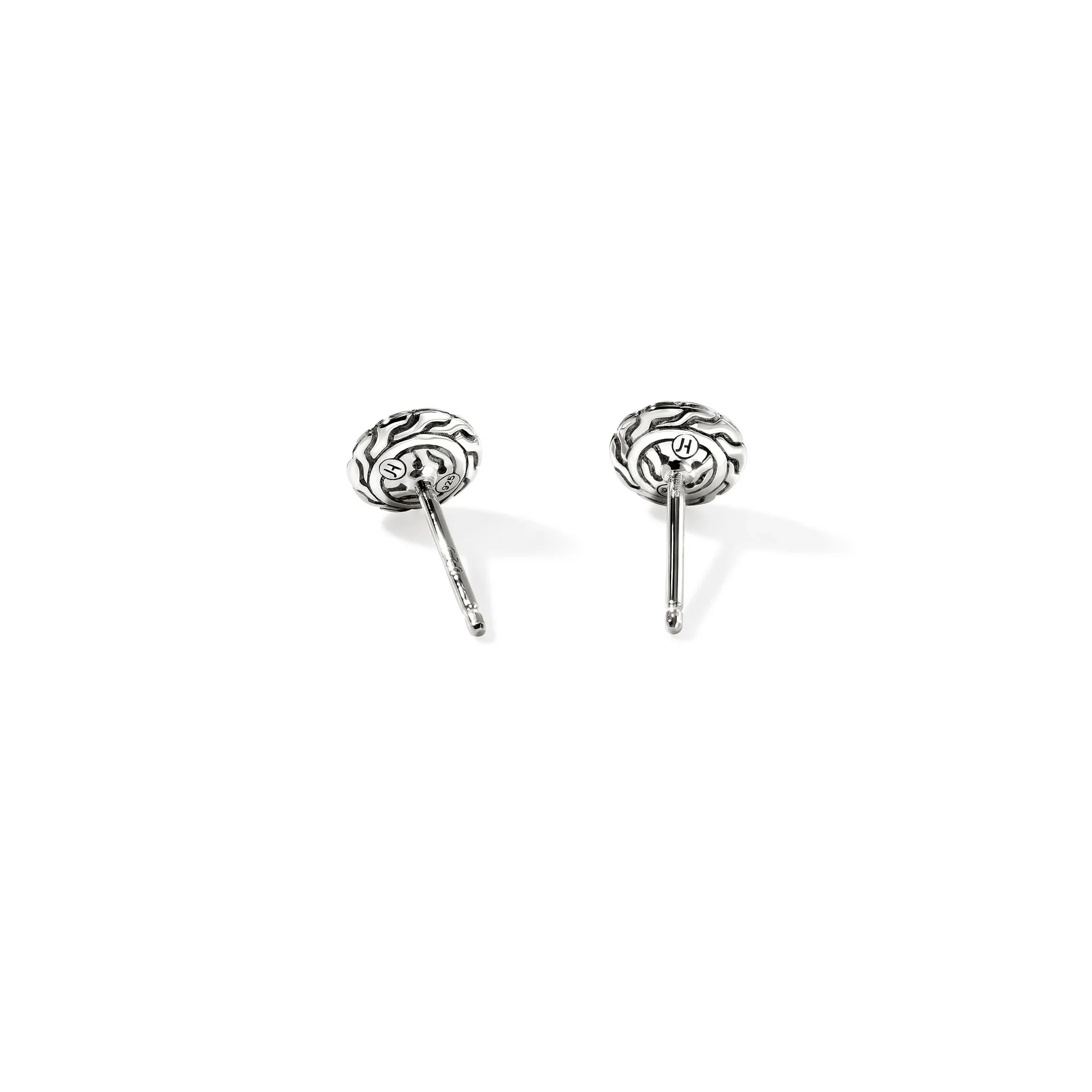 Essential Blue Sapphire Pavé Stud Earring - Image 2