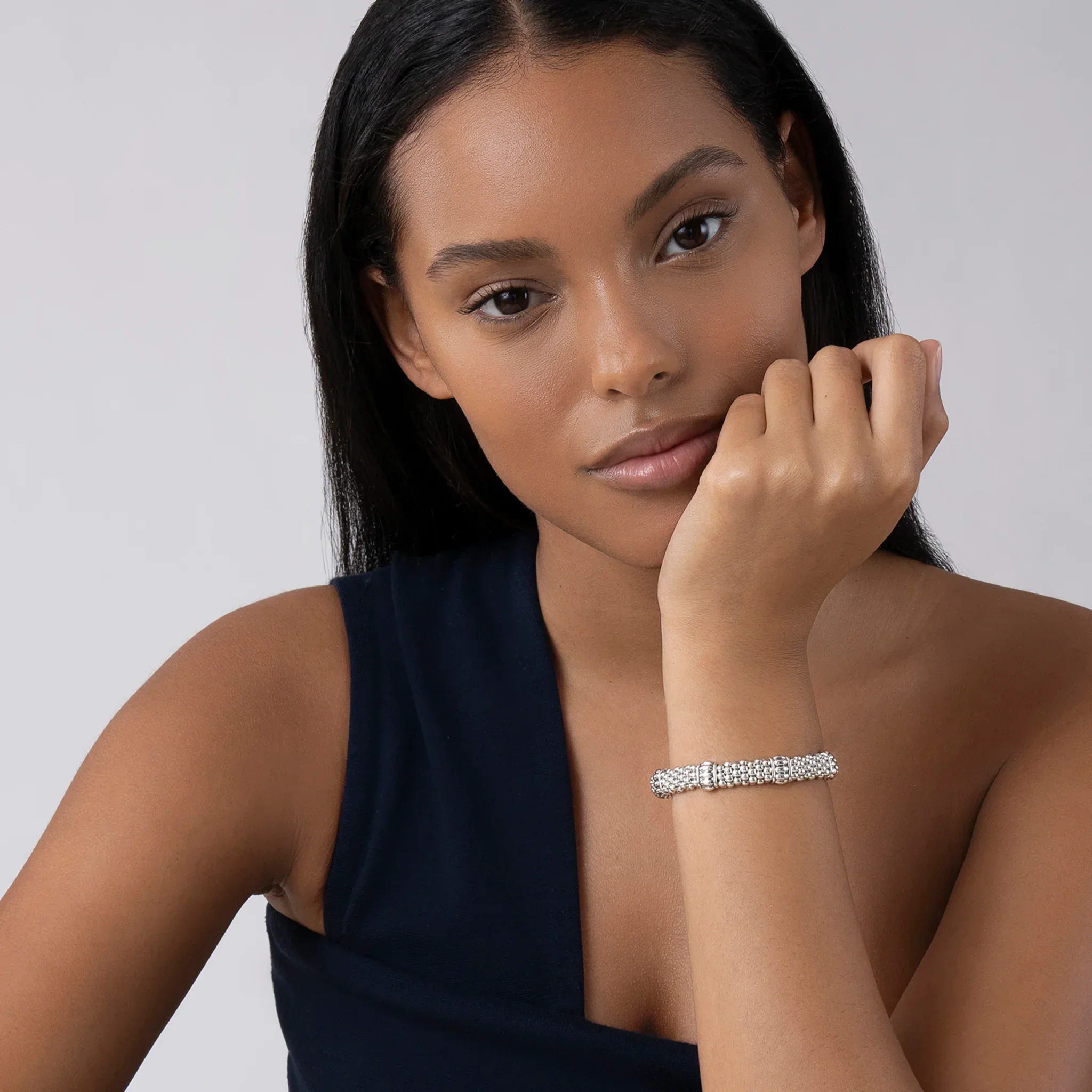 Fluted Beaded Bracelet | 9mm - Image 2
