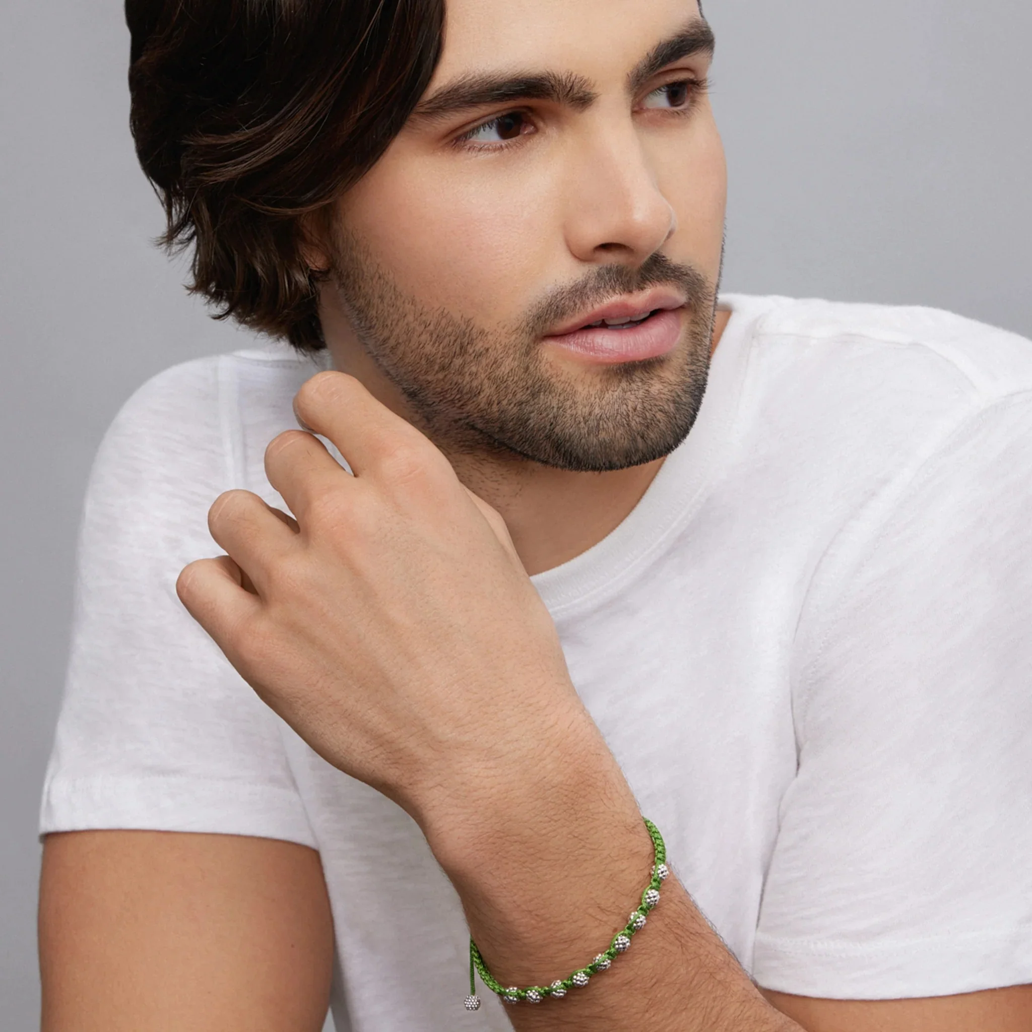 Green Macrame Bracelet - Image 2