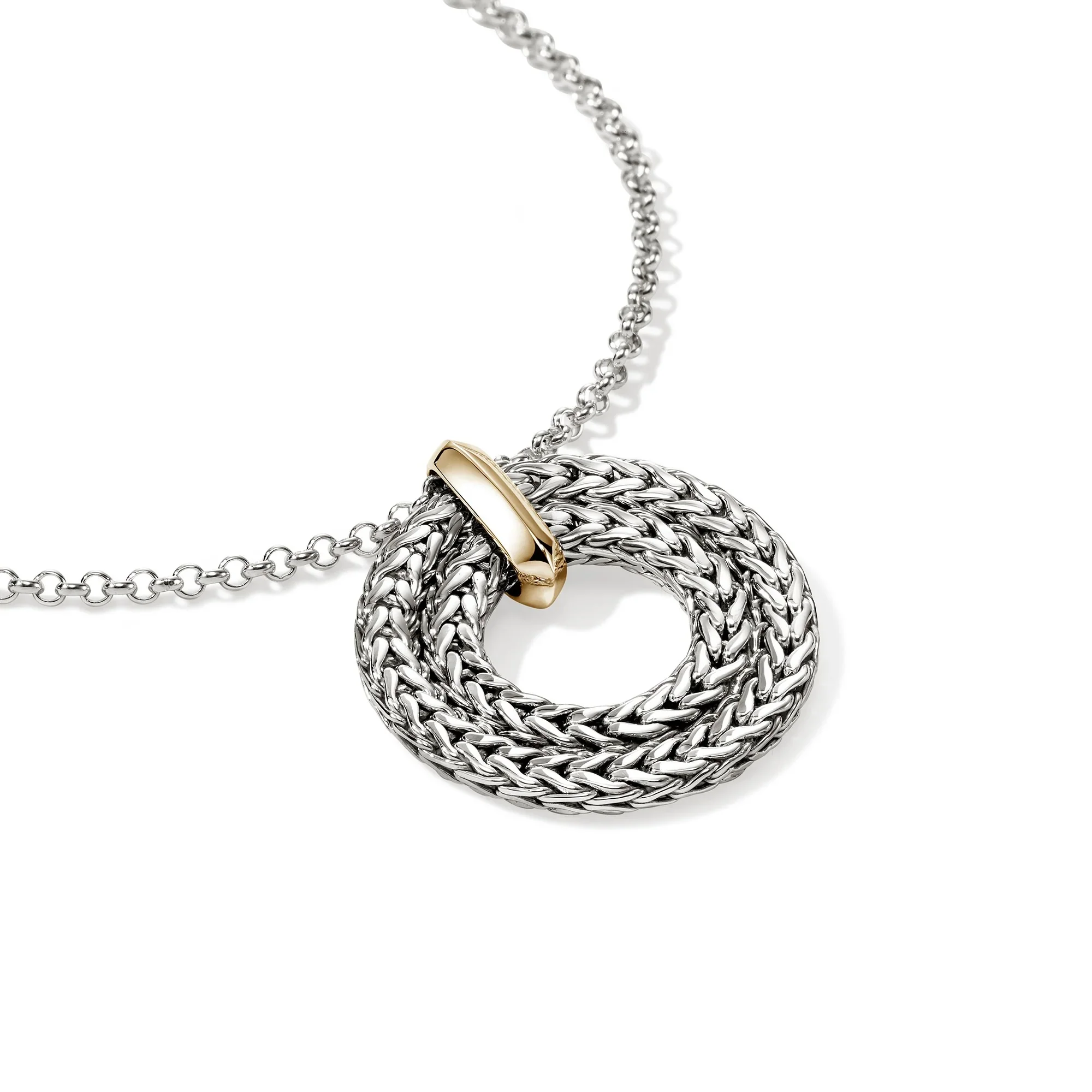 Icon Link Circle Pendant Necklace - Image 3