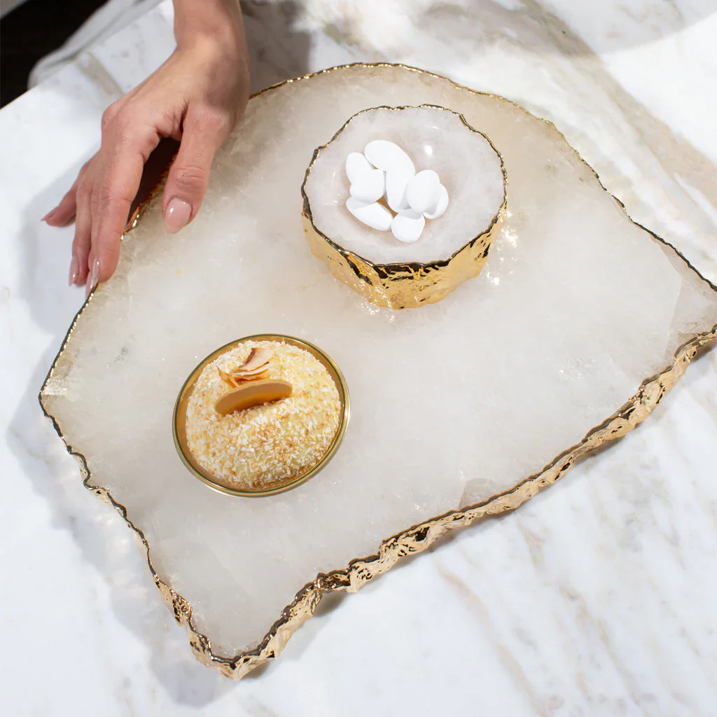 Kiva Platter, Crystal & Gold - Image 3