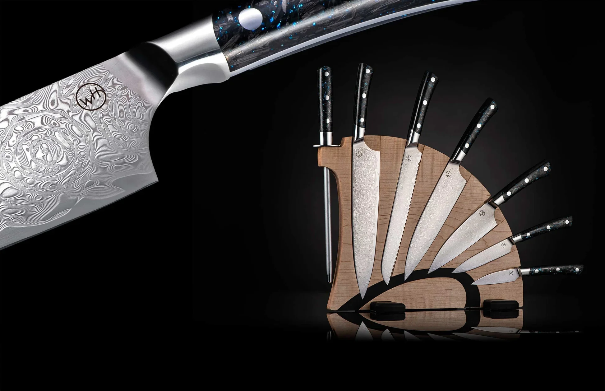 Kultro Pro Chef Knives - Maple Display - Image 3