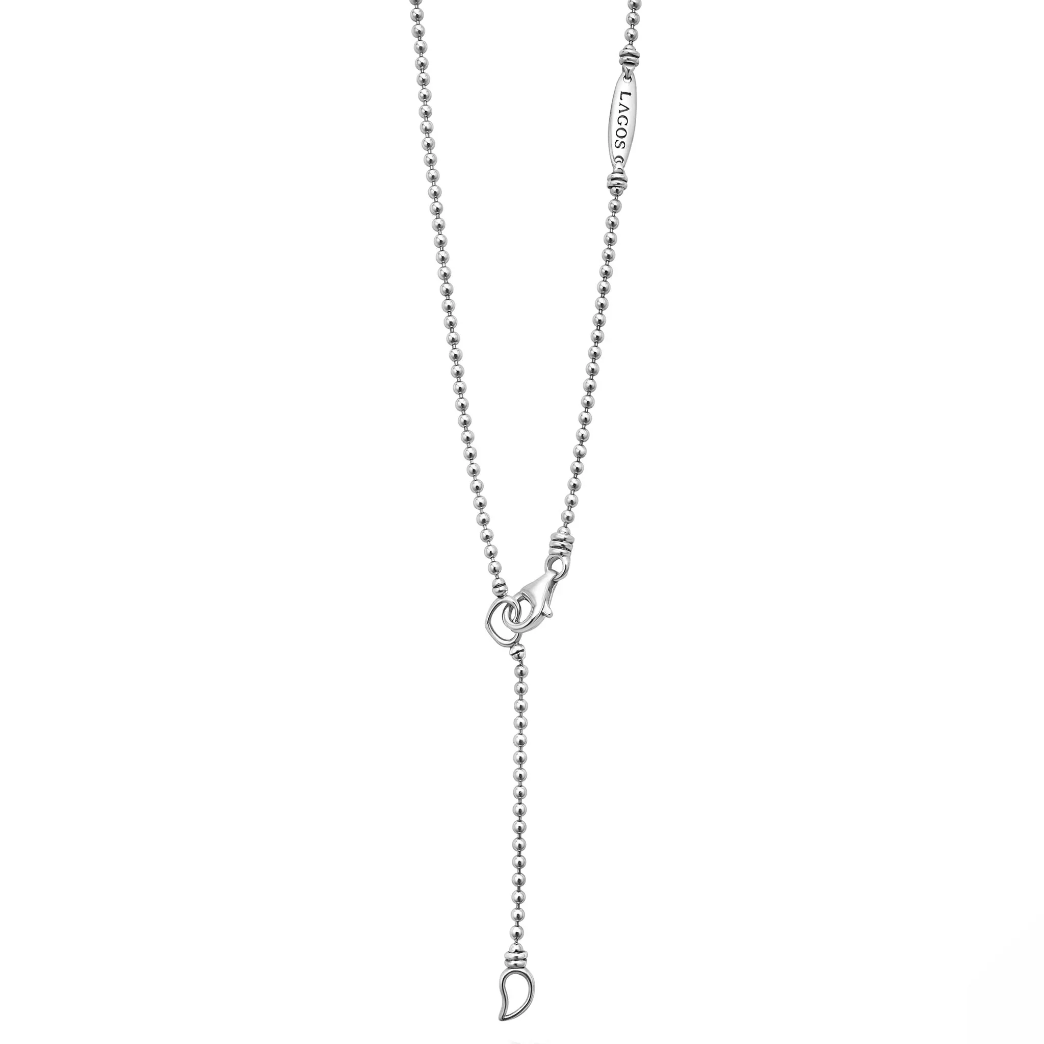 Linear Diamond Pendant Necklace - Image 2