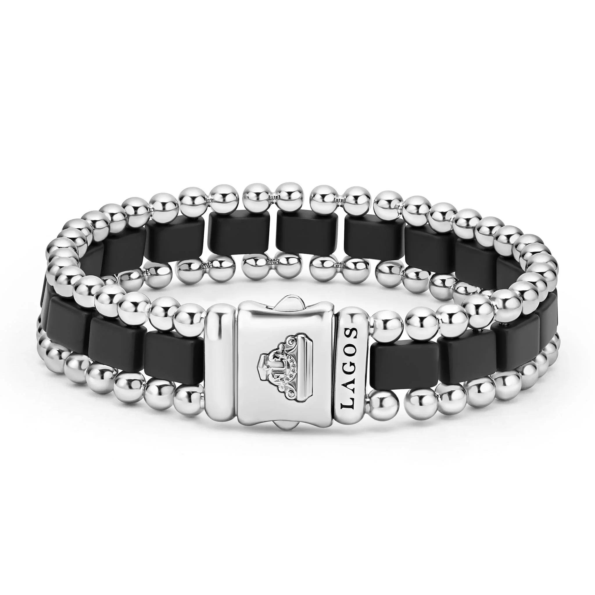 Matte Black Ceramic Link Bracelet | 15mm - Image 2