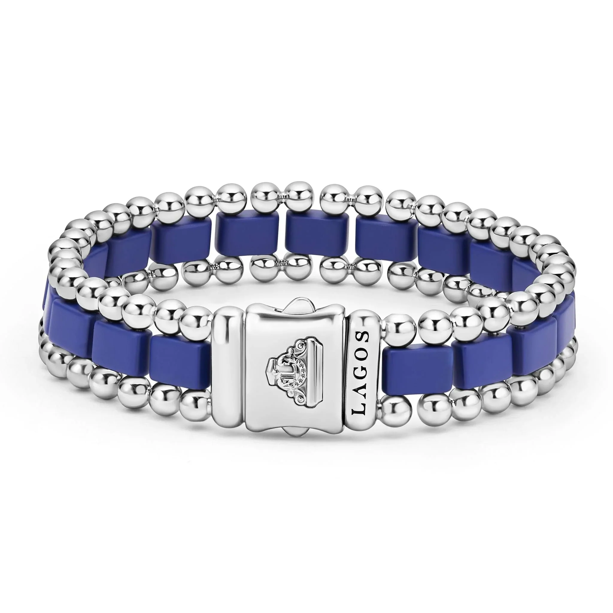 Matte Ultramarine Ceramic Link Bracelet | 15mm - Image 2