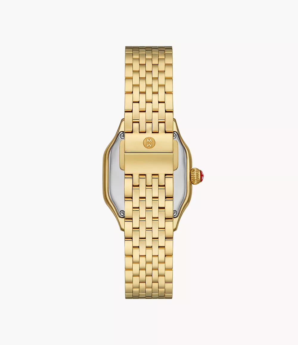 Meggie 18K Gold-Plated Diamond Dial Watch - Image 2