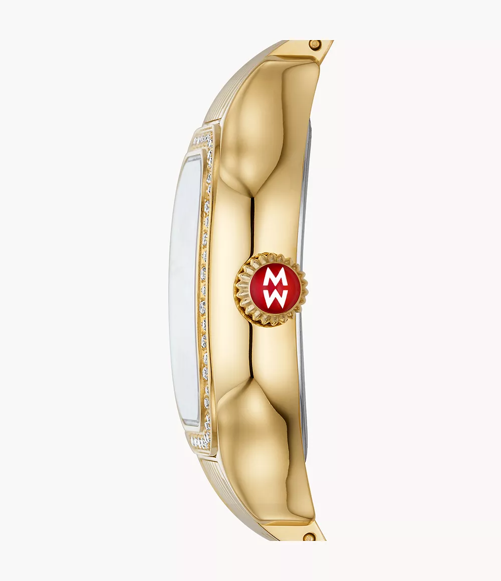 Meggie Gold Diamond Stainless Steel Watch - Image 3