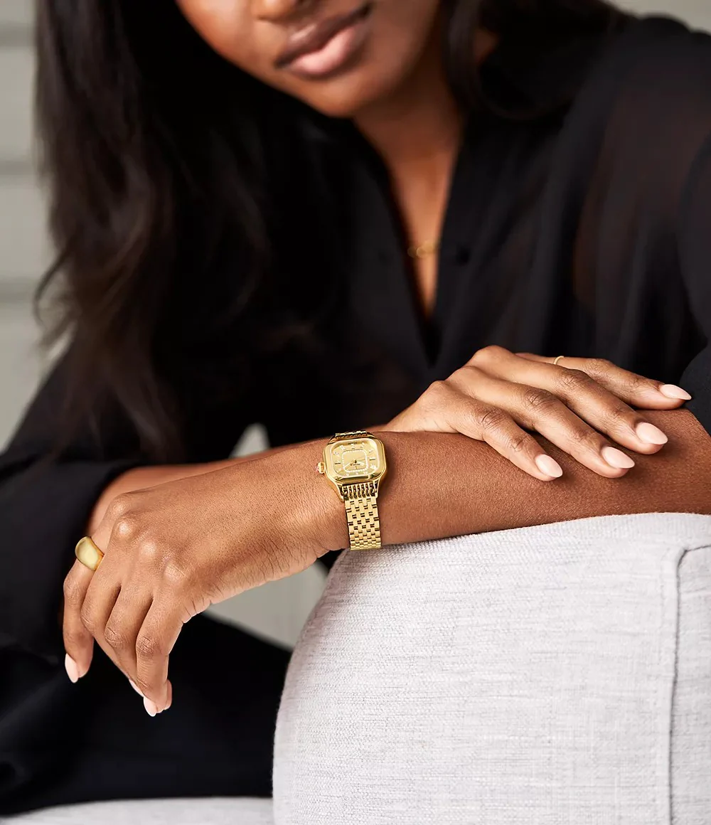 Meggie Gold-Plated Diamond Dial Watch - Image 2