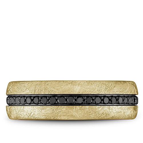 0.79ctw Black Diamond With Brushed 14K Yellow Gold - Image 2