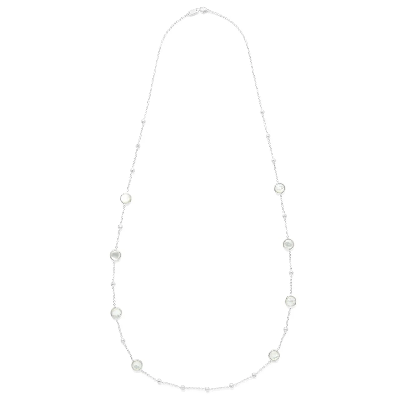 Multi Station Mother of Pearl Necklace in Sterling Silver - Image 3