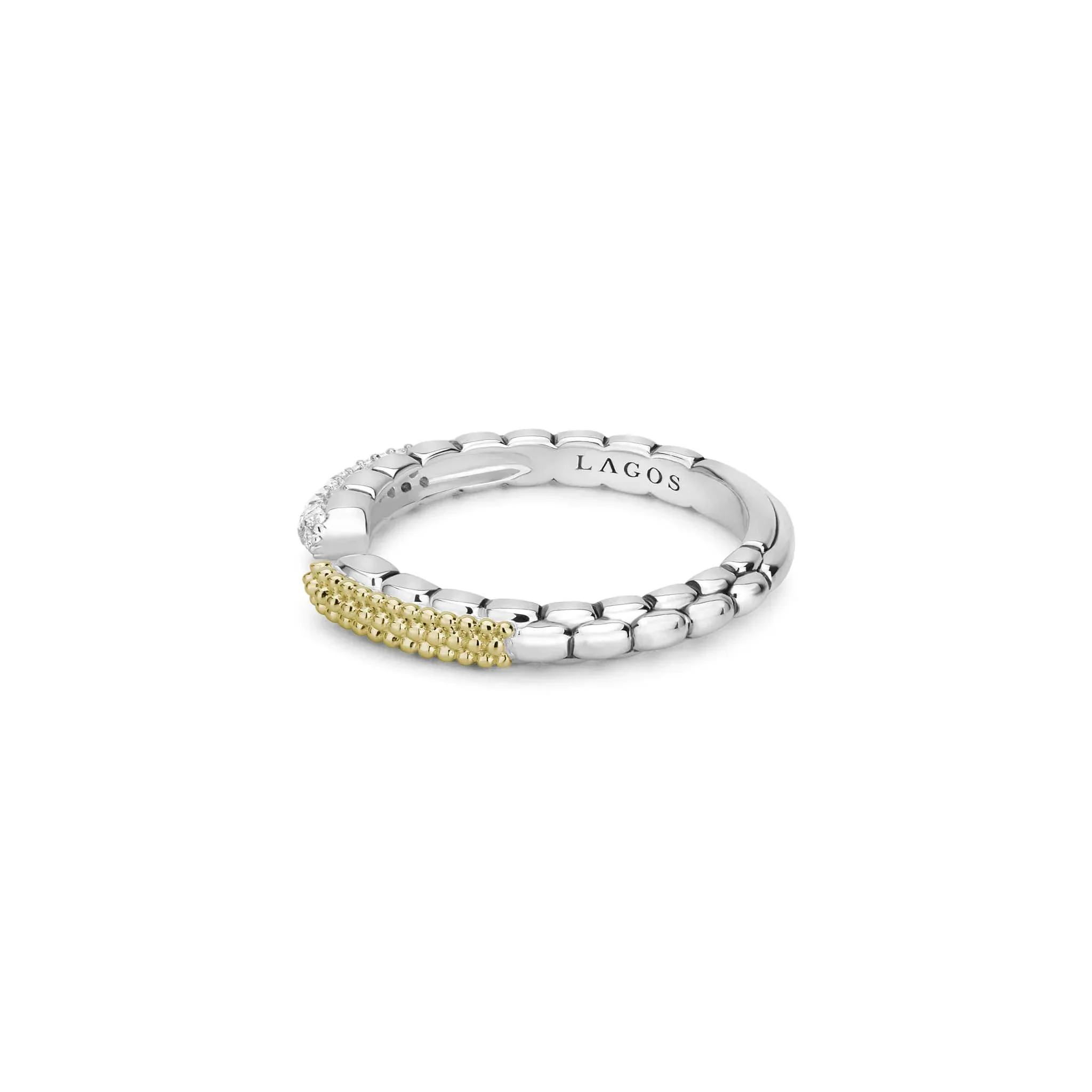 Open Diamond Stacking Ring - Image 3
