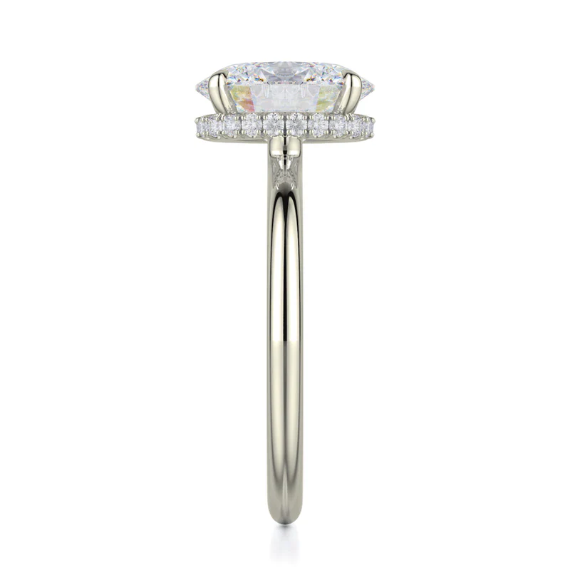0.11ctw Oval-Cut Diamond Solitaire - Image 3