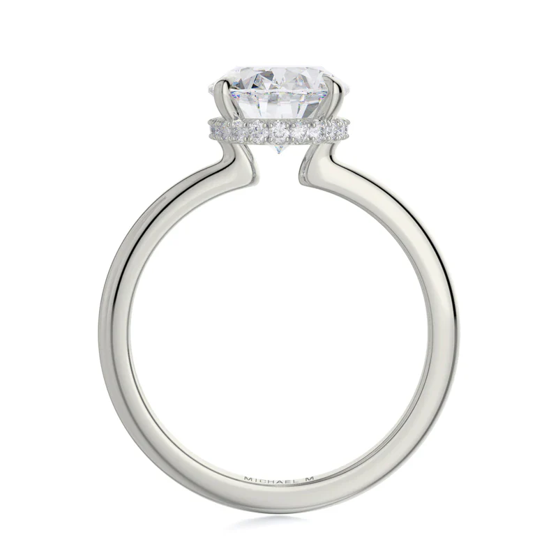 0.11ctw Oval-Cut Diamond Solitaire - Image 4