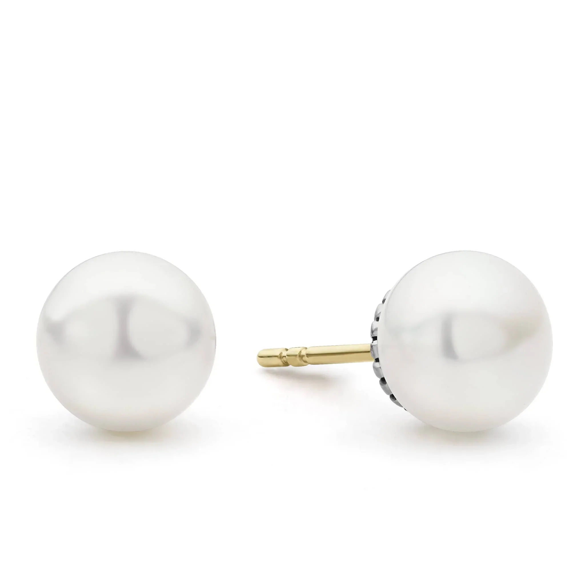Pearl Stud Earrings - Image 3