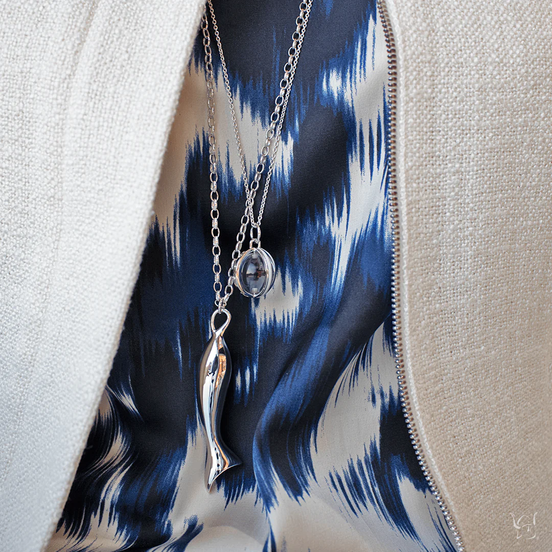 Perserverance Fish Charm Necklace - Image 2