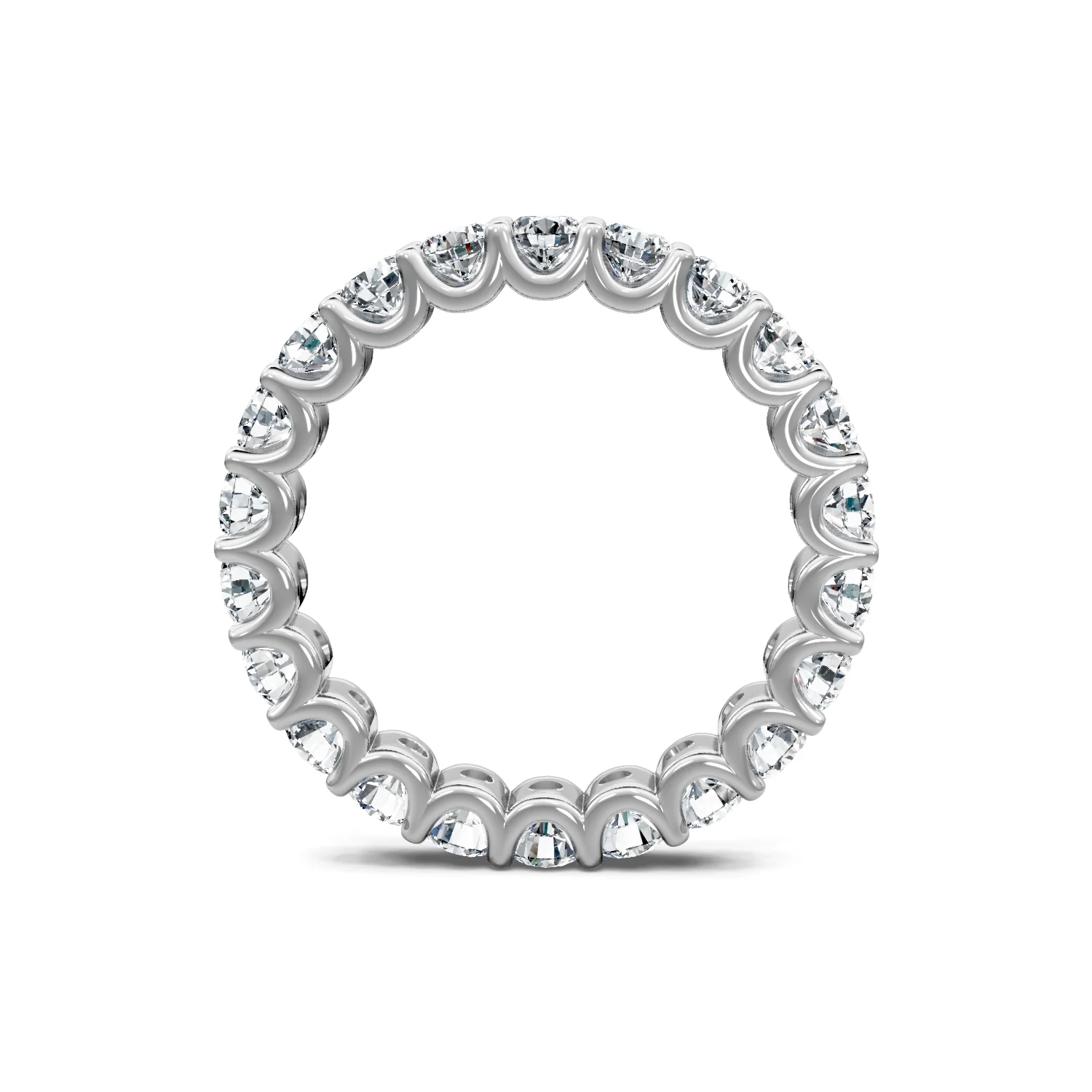 2.0ctw Round Diamond Shared Prong Eternity Band - Image 3