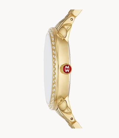 Serein Mid 18k Gold-Plated Diamond Watch - Image 2