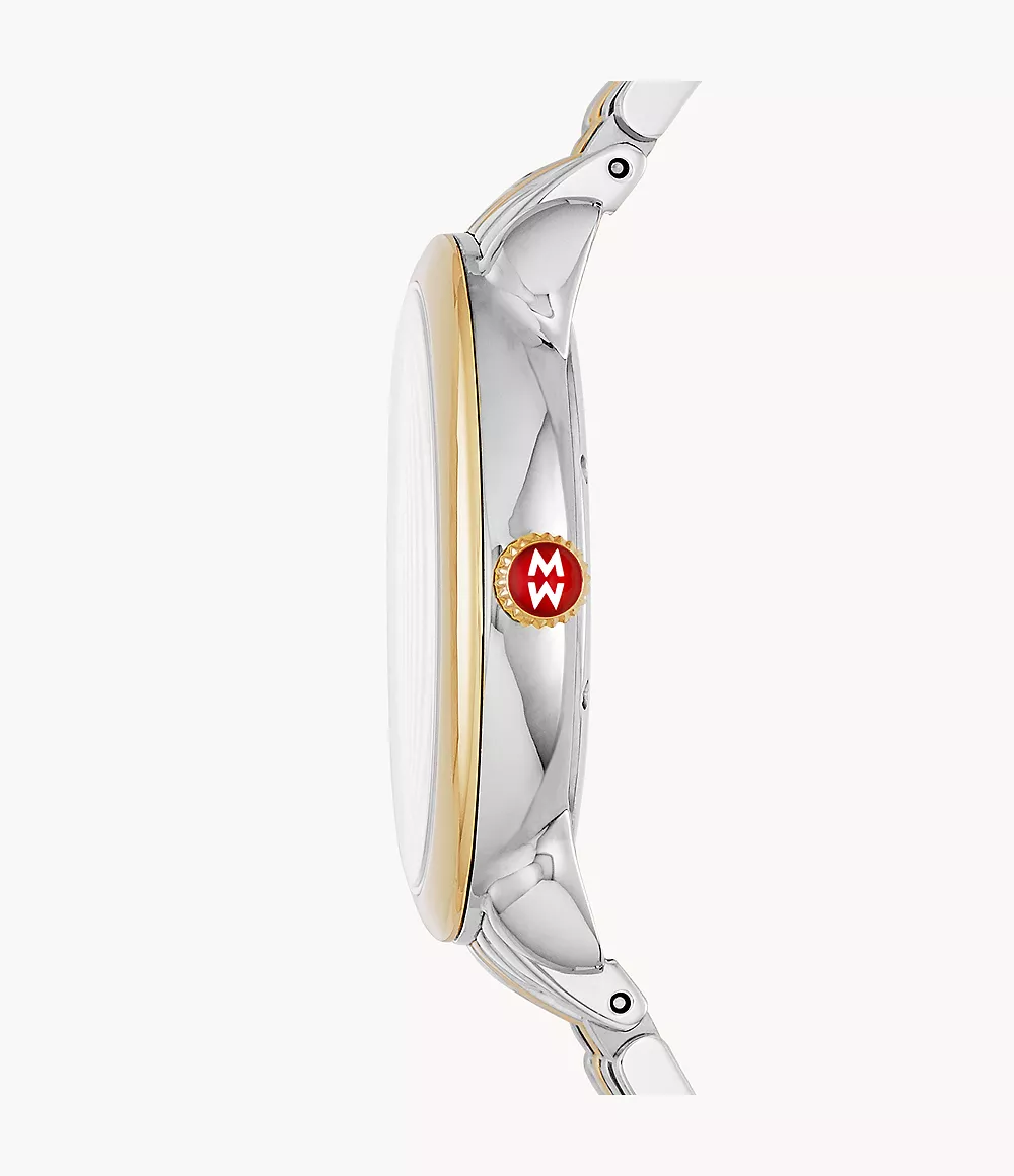 Serein Mid Two-Tone 18K Gold Diamond Dial Watch - Image 3