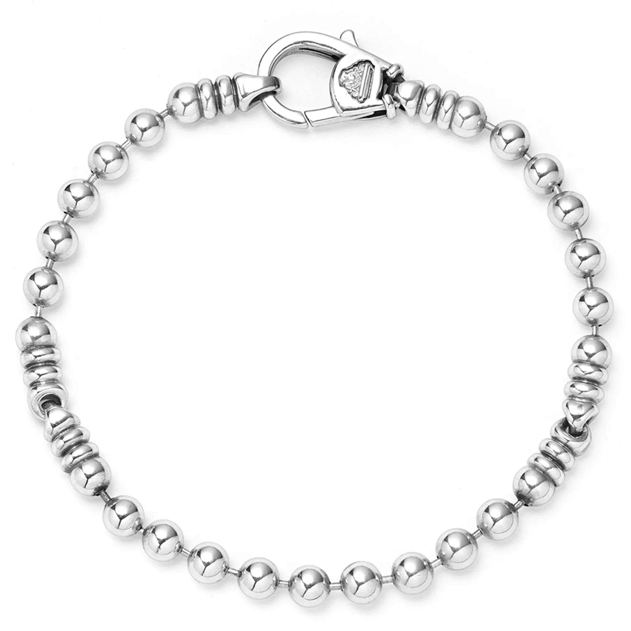 Silver Caviar Beaded Bracelet | 5mm - Image 2