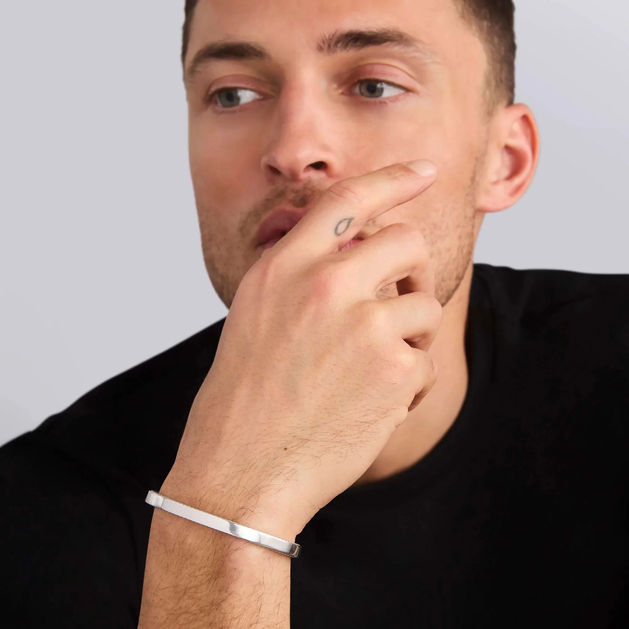 Silver Cuff Bracelet | 6mm - Image 3