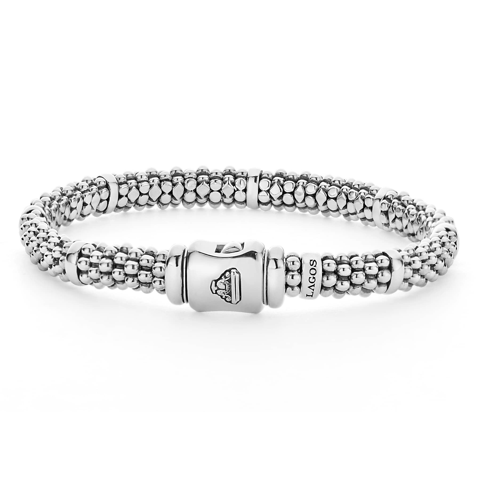 Silver Station Caviar Bracelet | 6mm - Image 2
