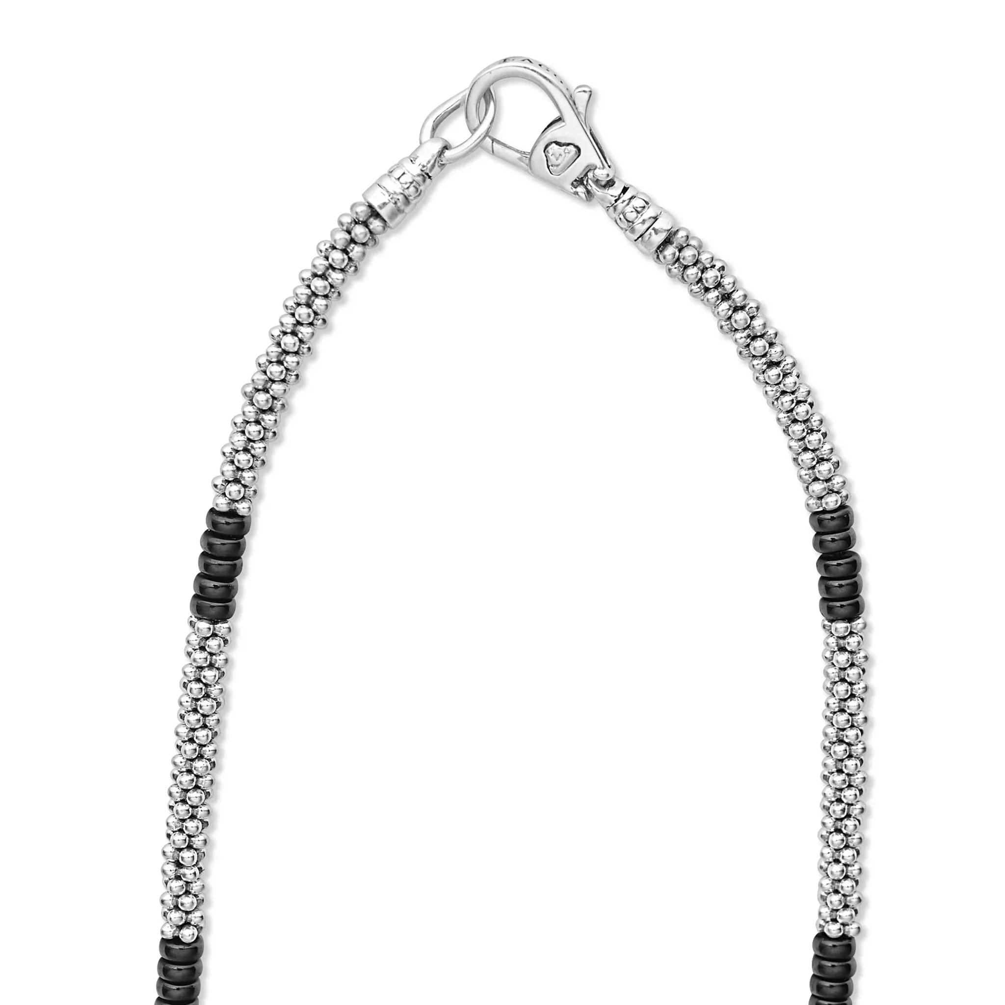 Silver Station Ceramic Beaded Necklace - Image 3