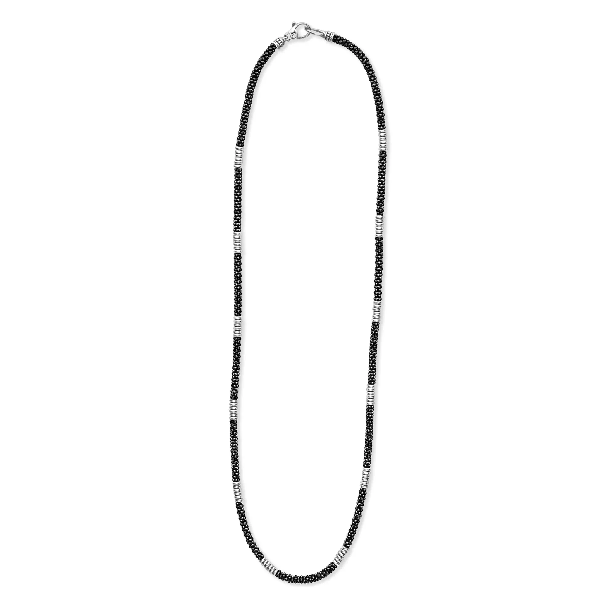 Silver Station Ceramic Beaded Necklace - Image 3