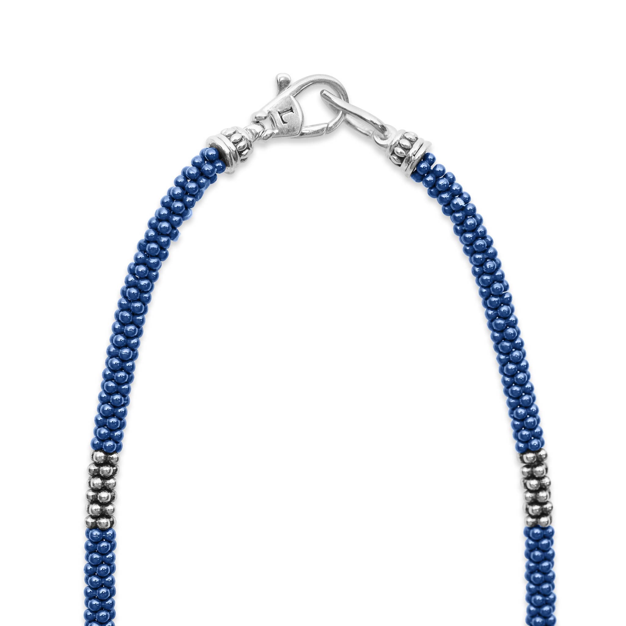 Silver Station Ceramic Beaded Necklace | 3mm - Image 3