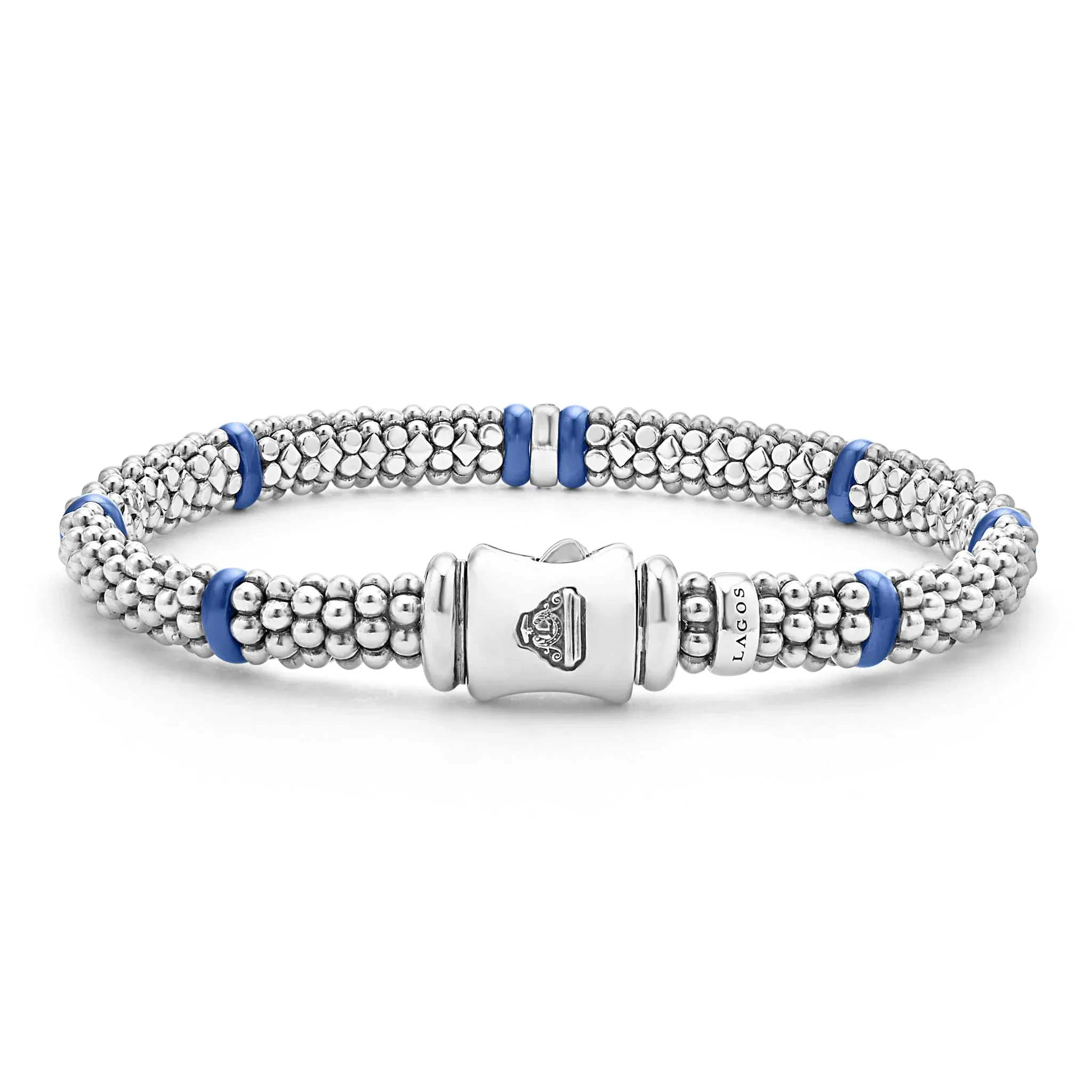 Single Station Diamond Caviar Bracelet | 6mm - Image 3