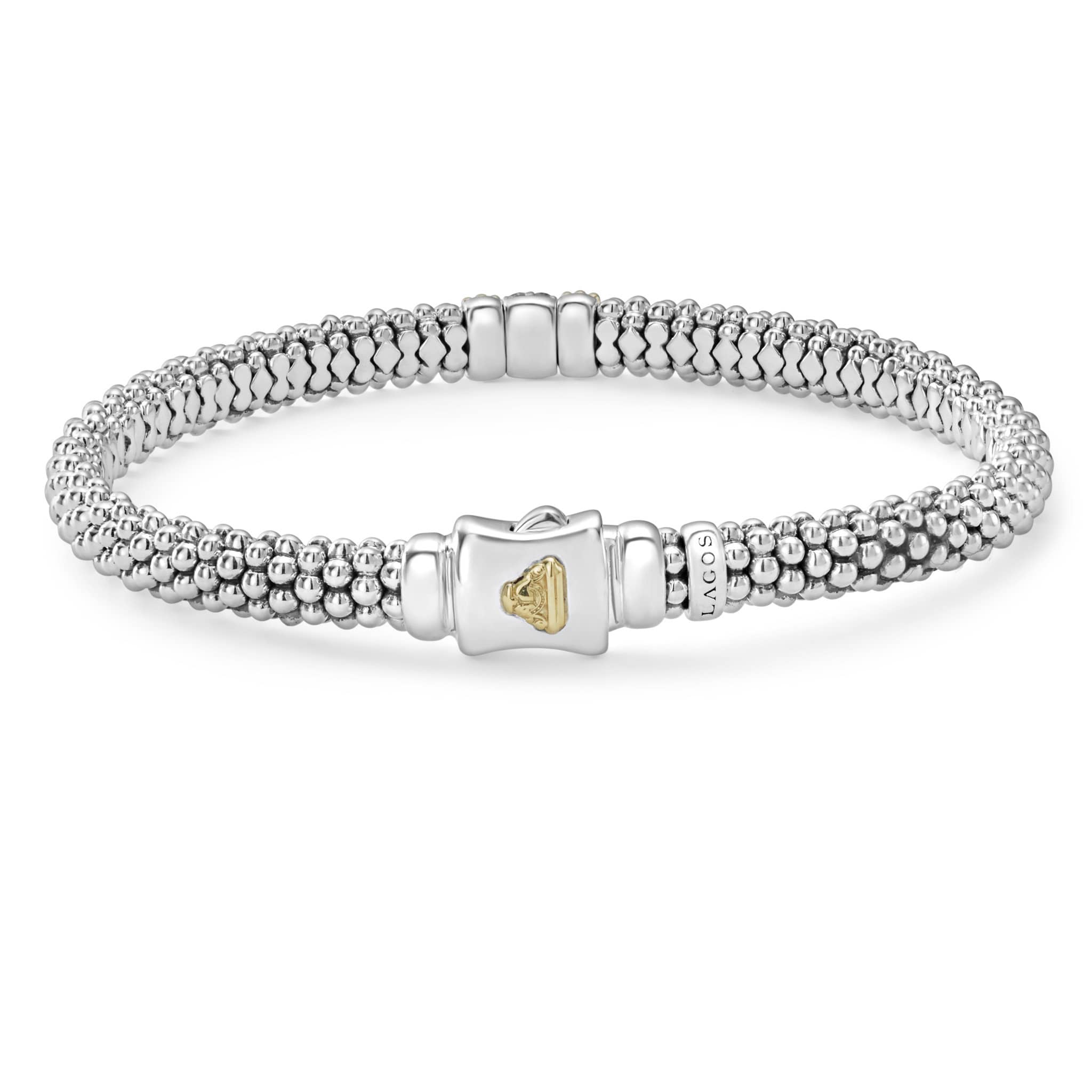Single Station Diamond Caviar Bracelet | 6mm - Image 2