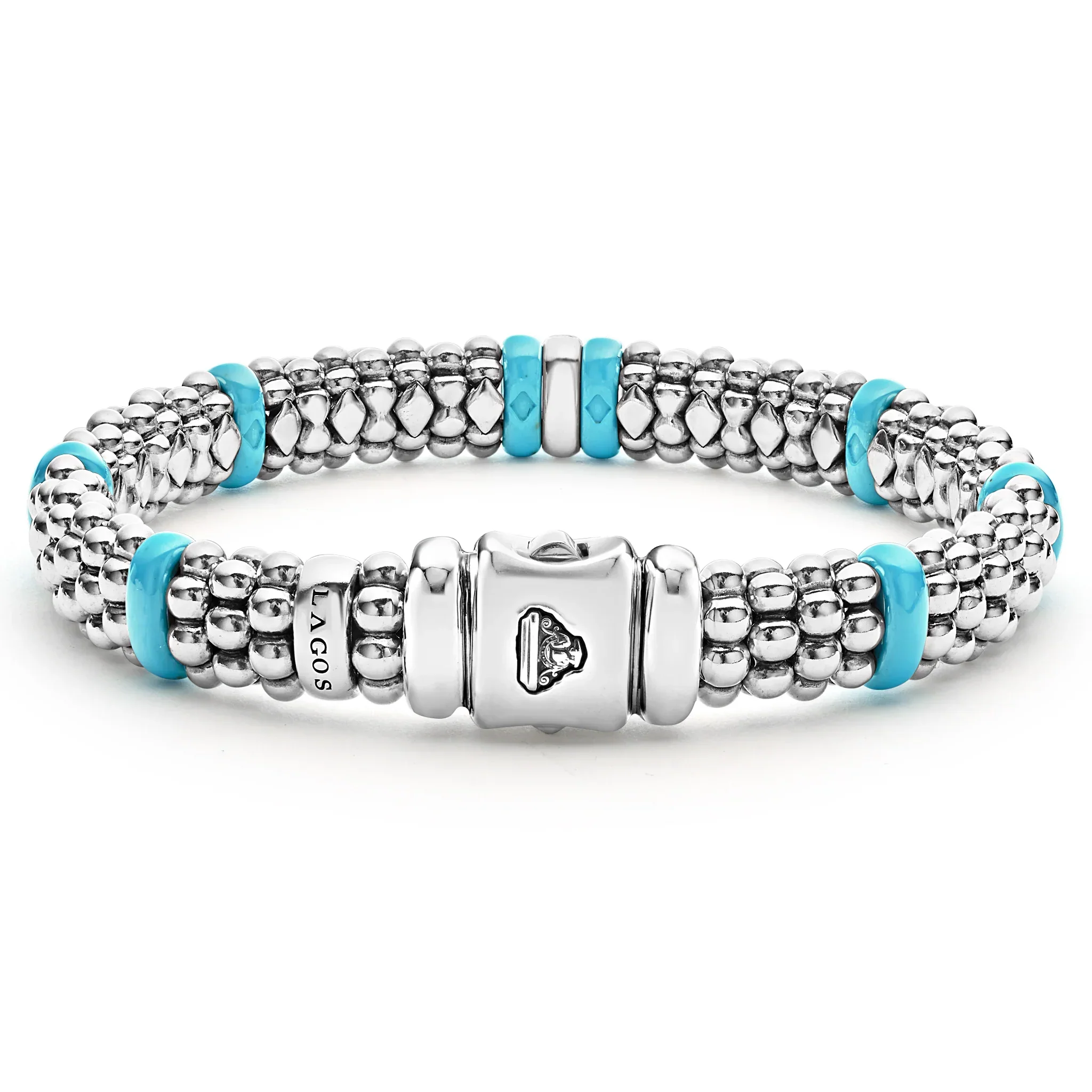 Single Station Diamond Caviar Bracelet | 9mm - Image 2
