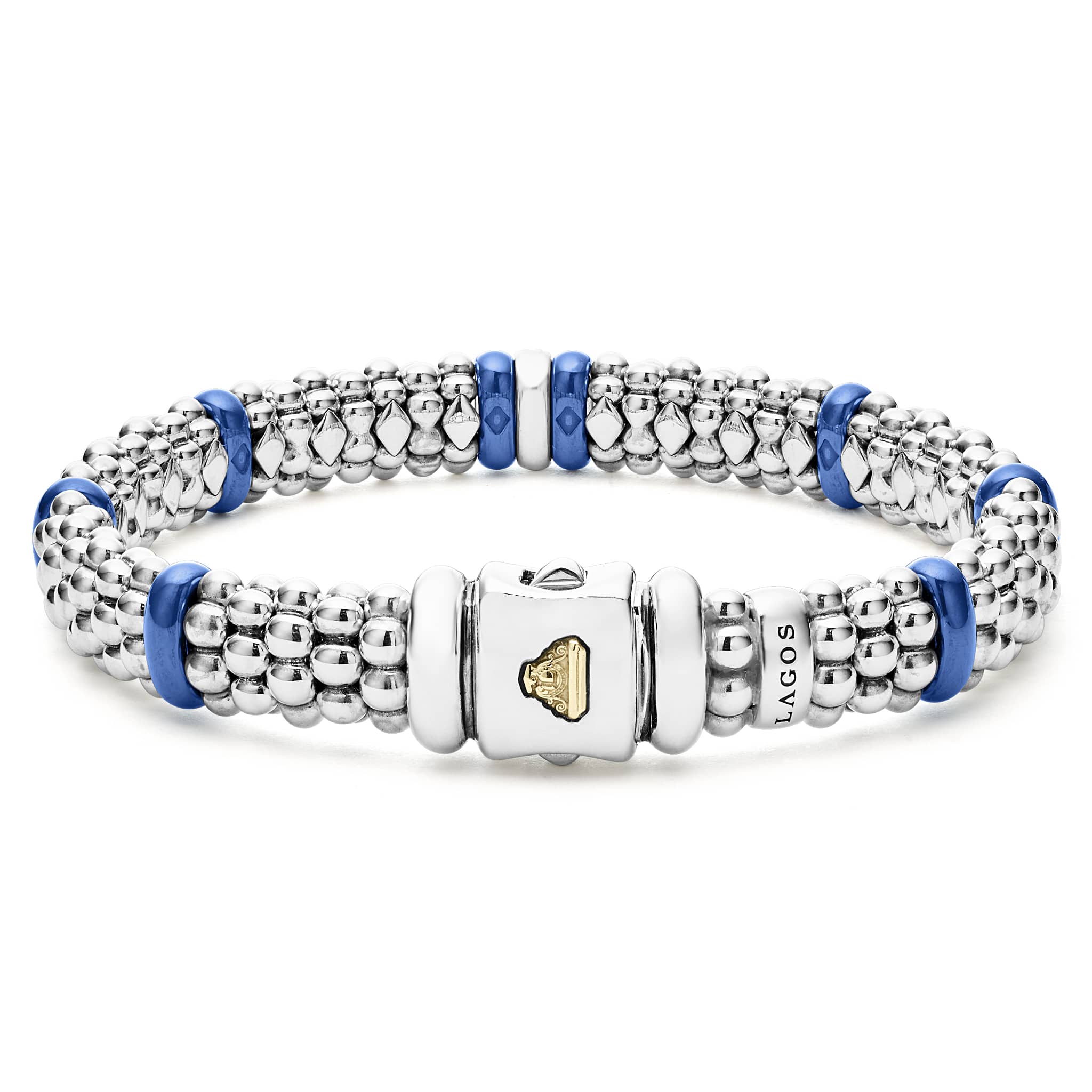 Single Station Diamond Caviar Bracelet | 9mm - Image 3