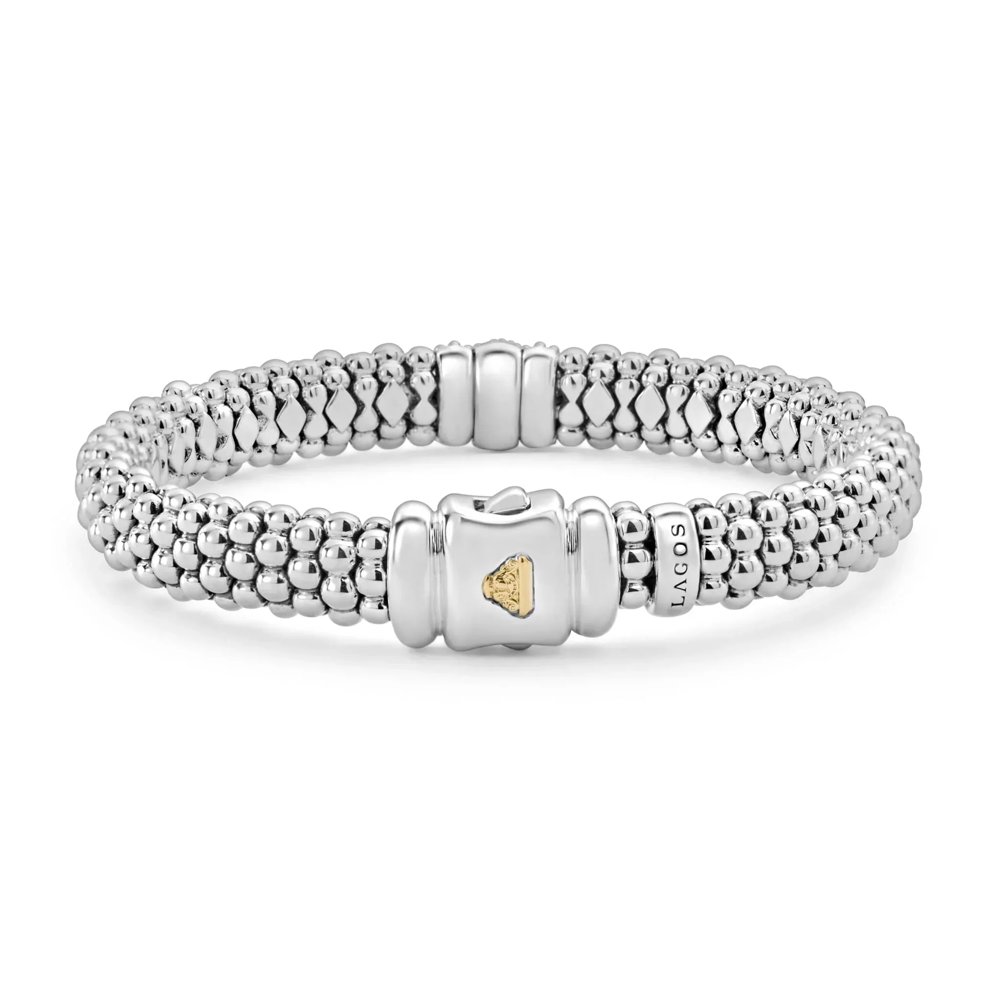 Single Station Diamond Caviar Bracelet | 9mm - Image 2