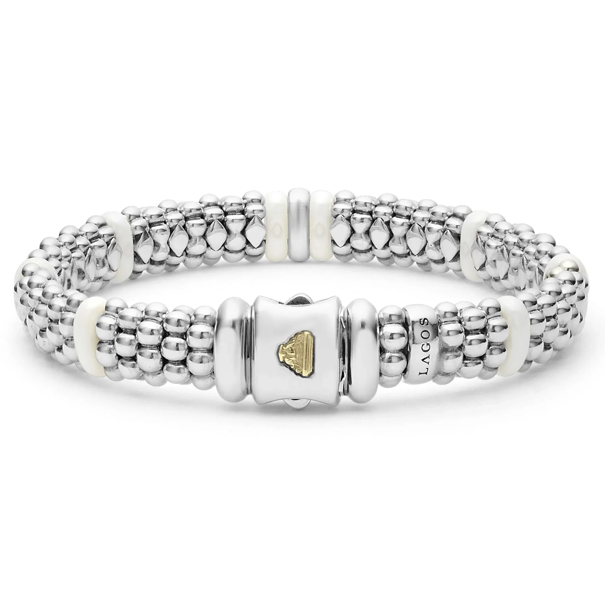Single Station Diamond Caviar Bracelet | 9mm - Image 3