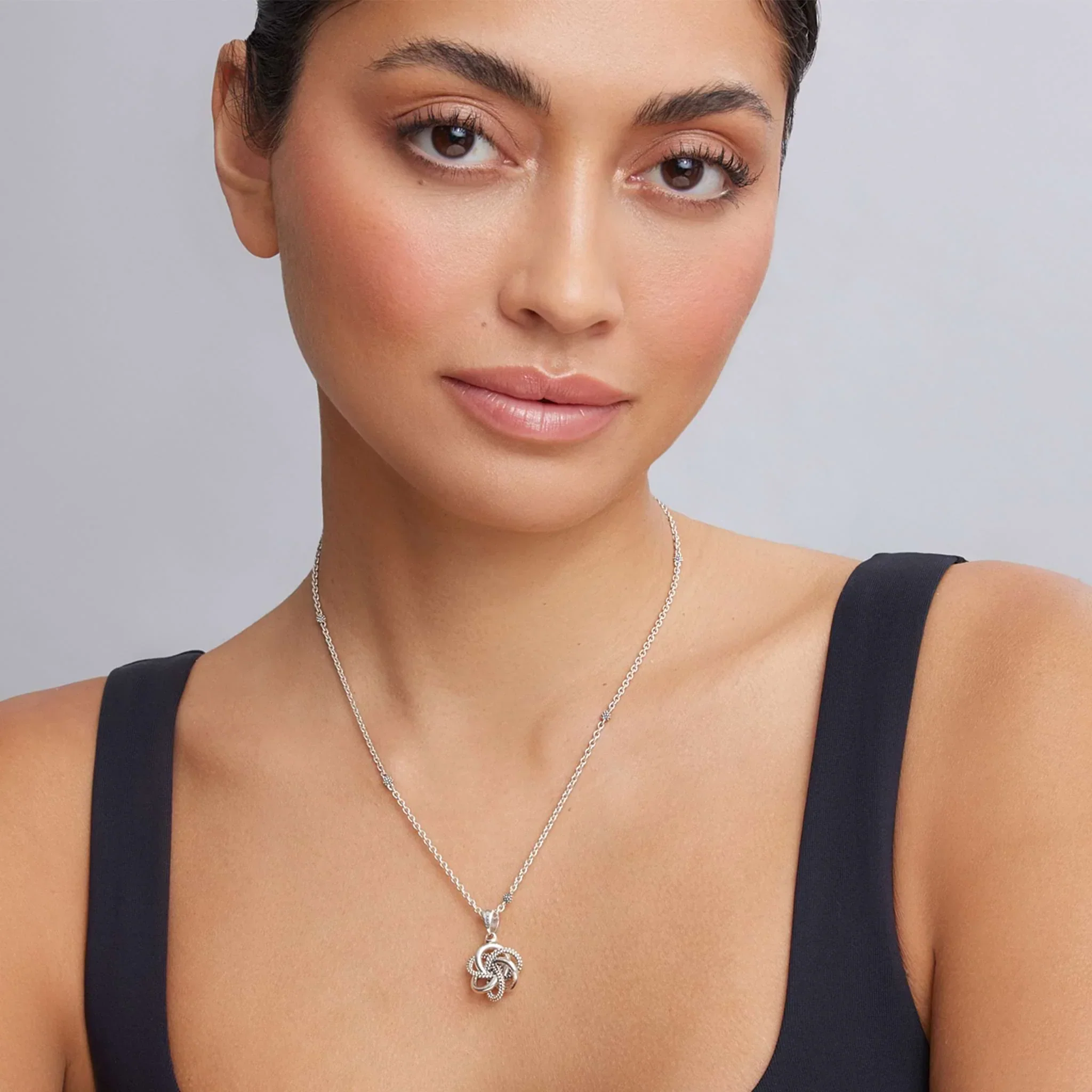 Small Sterling Silver Pendant Necklace - Image 2