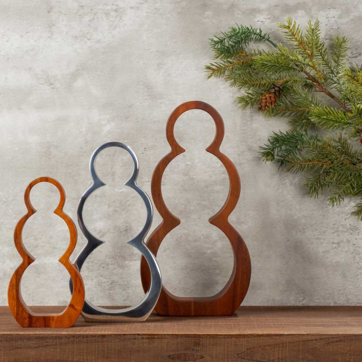 Snowmen Silhouettes, Set of 3 - Image 2