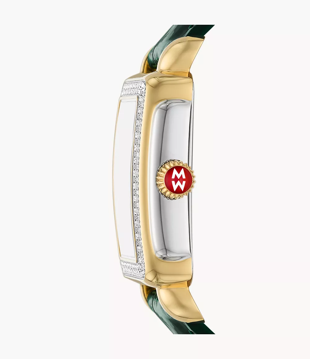 Special Edition Deco Madison Mid Pavé Two-Tone 18K Gold-Plated Watch - Image 2