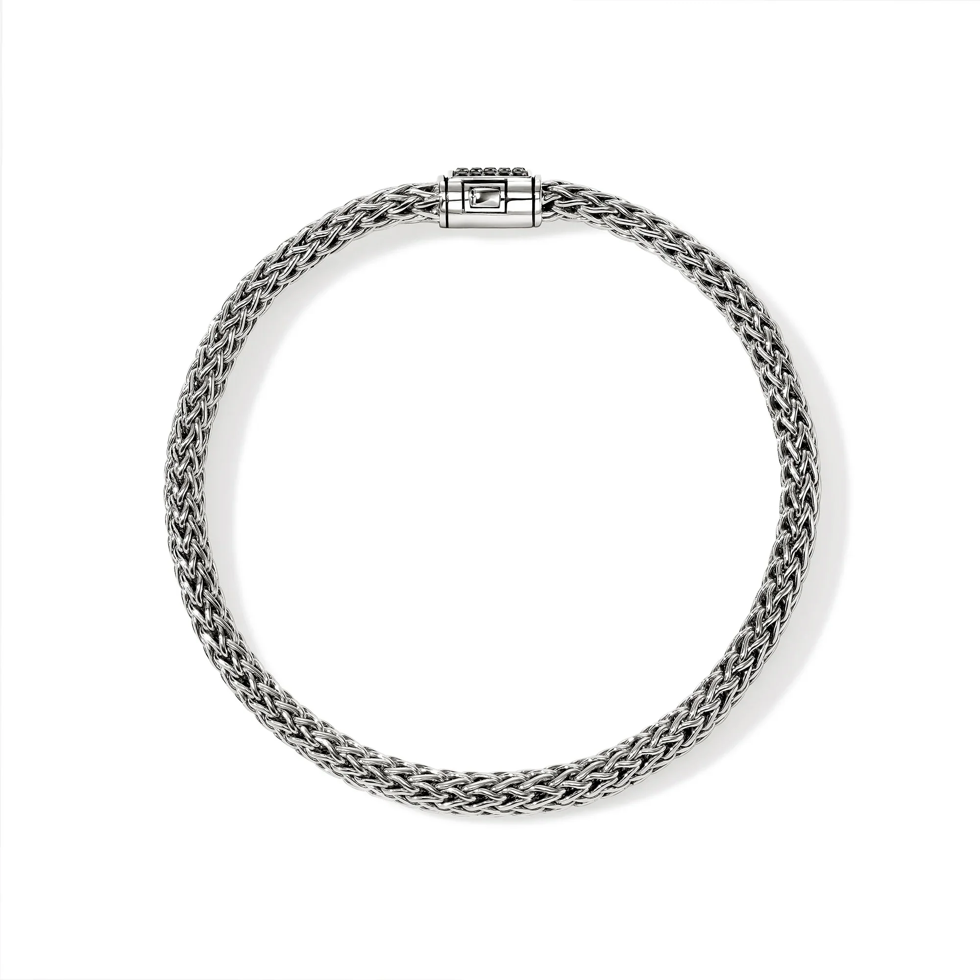 Sterling Silver and Black Sapphire Icon Bracelet - Image 3